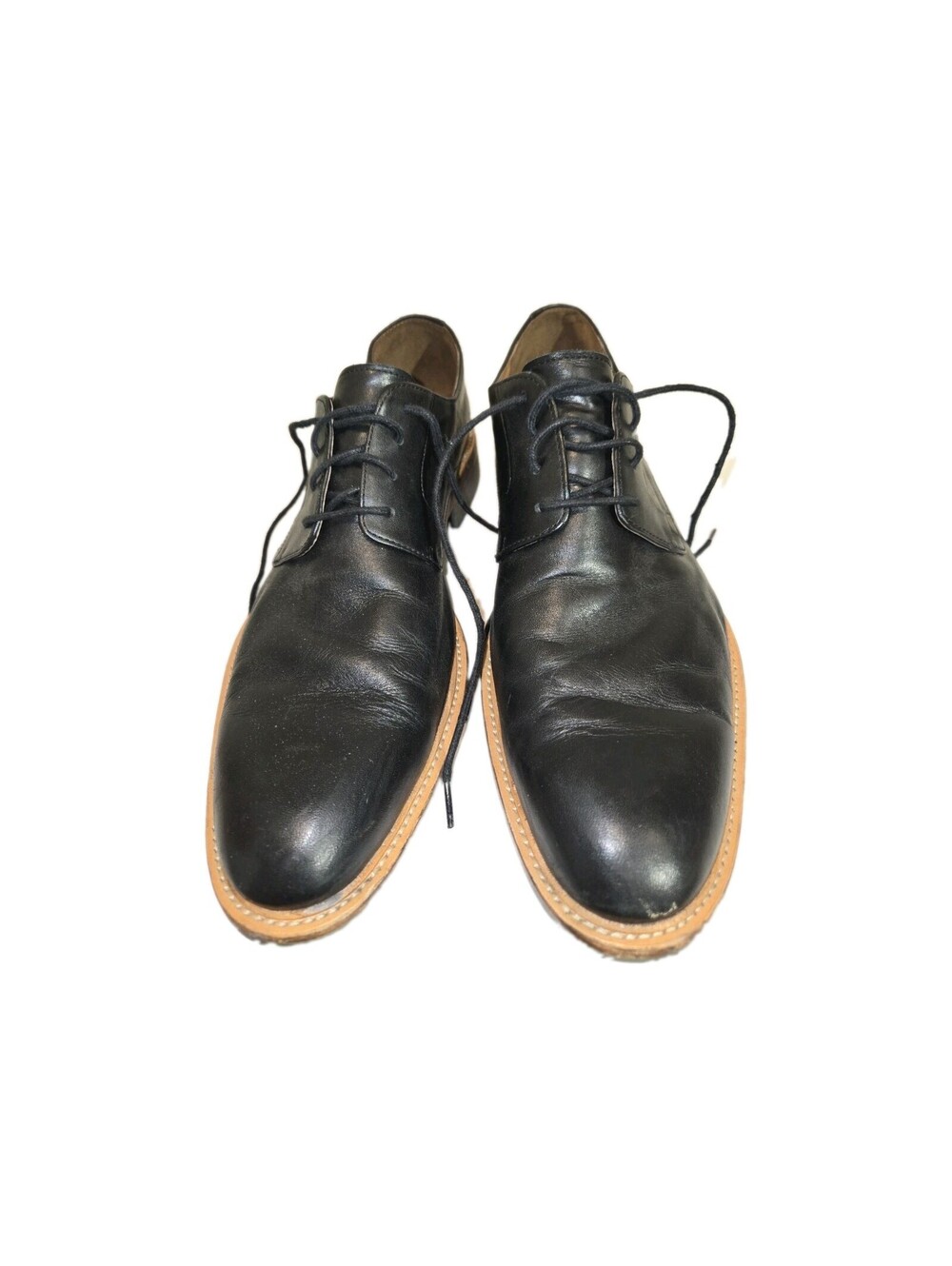 Gordon Rush Landon Black Leather Derby Dress Shoes Round Toe Lace-Up Men's 11.5